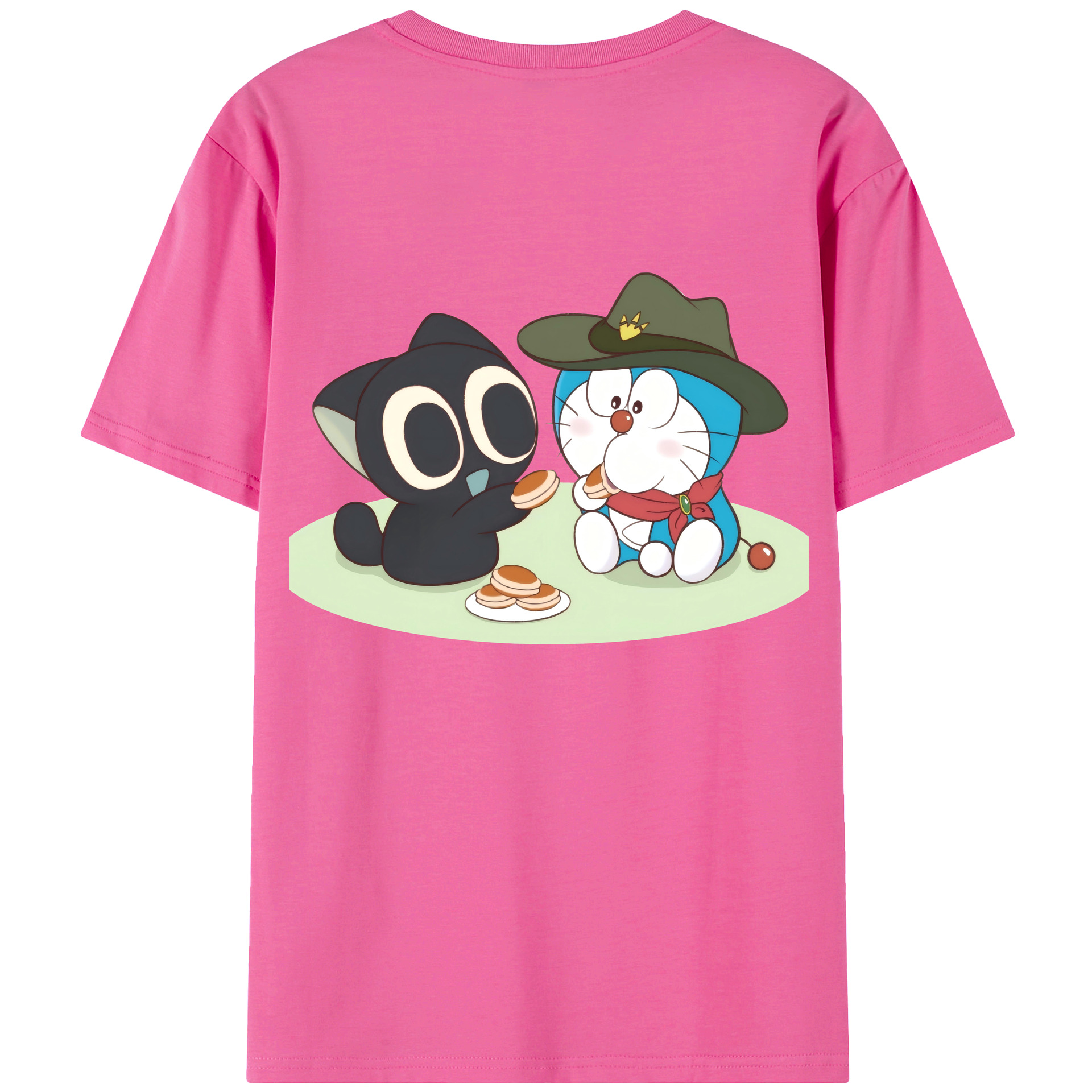 （画像用） ドラえもん Doraemon レディース半袖Tシャツ(バックプリント)